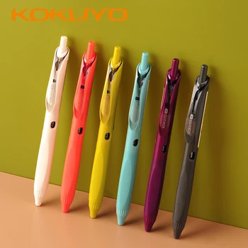 1шт Гелевая Ручка Jpana KOKUYO ME Серии Press-Style В виде Ракушки Простым Цветом, Плавно Пишущая Ручка для Подписи 0,5 мм, Письменные Принадлежности