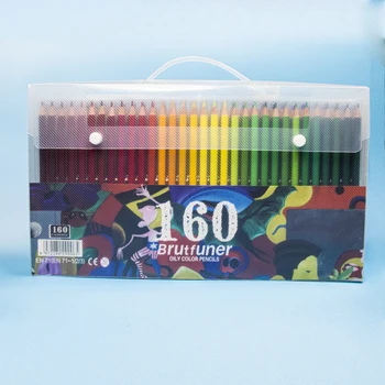 Brutfuner 48/72/120/160 Профессиональный набор карандашей масляного цвета, деревянные Цветные карандаши для рисования эскизов школьниками, художественные принадлежности