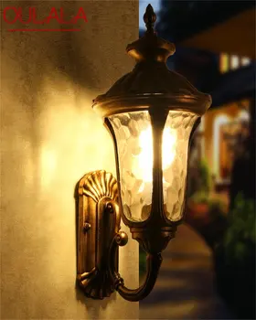 OULALA Классический уличный настенный светильник СВЕТОДИОДНЫЙ водонепроницаемый IP65 ретро-бра, декоративный светильник для домашнего крыльца