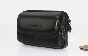 dhl или EMS 50шт новых кожаных мужских деловых сумок Cltuch Чехол для мобильного телефона портмоне для сигарет сумка-мешочек