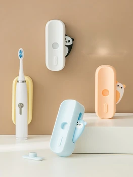Держатель электрической зубной щетки с магнитным всасывающим клеем, Компактная подставка для хранения, Подставка для зубных щеток для ванной комнаты
