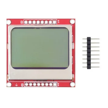 ЖК-модуль Smart Electronics Дисплей Nokia 5110 LCD с красным экраном ЖК-модуль с красным экраном печатной платы для Arduino