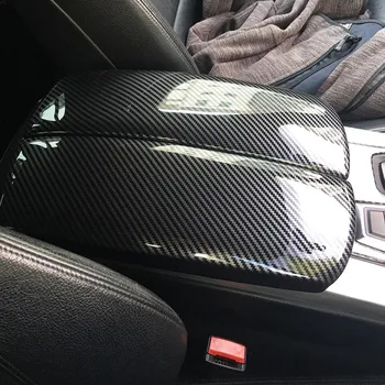 Крышка панели ящика для хранения автомобиля Панель коробки подлокотника для BMW X5 X6 E70 E71 Украшение центральной консоли ABS Защелкивающийся тип