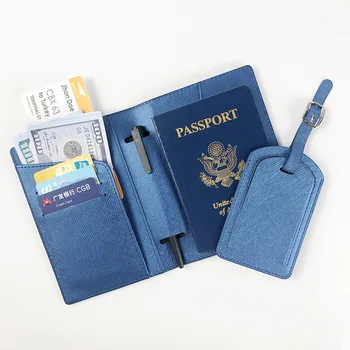 Многофункциональная вставка для ручки, держатель для паспорта, идентификатор чемодана, обложка для паспорта из искусственной кожи, Багажная бирка для путешествий