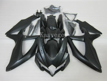 Новый комплект обтекателей для мотоциклов ABS, подходящий для GSXR600, GSXR750 2008 2009, комплект корпусов на заказ, черный матовый