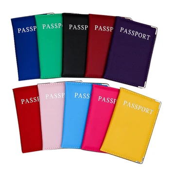 Обложка для паспорта из искусственной кожи, милый футляр для визитных карточек, кошелек для путешествий, Россия, Нидерланды, Франция, женский кошелек, розовый