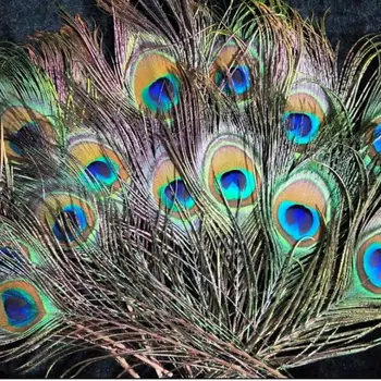 Оптовые украшения из натуральных павлиньих перьев 25-30 см для рукоделия и рукоделия, перья фазана