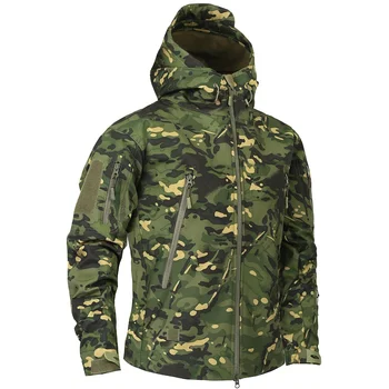 Походные куртки Осенняя мужская военная камуфляжная флисовая куртка Армейская тактическая одежда 2021 года, мужские камуфляжные ветровки с мультикамерами