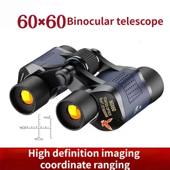 Профессиональный бинокль 60X60 Оптический телескоп с низкой освещенностью ночного видения Мощный охотничий бинокль для кемпинга Инструменты