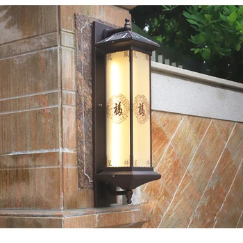 Солнечный настенный светильник TEMAR для творчества на открытом воздухе, Китайское бра, светодиодное водонепроницаемое IP65 для дома, виллы, крыльца, двора