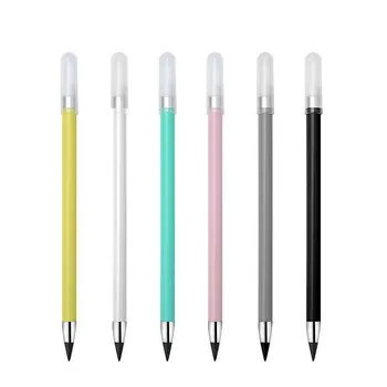 Вечный карандаш с колпачком для ручки, однотонный карандаш Infinity для письма, Офисные принадлежности, Школьные принадлежности и канцелярские принадлежности