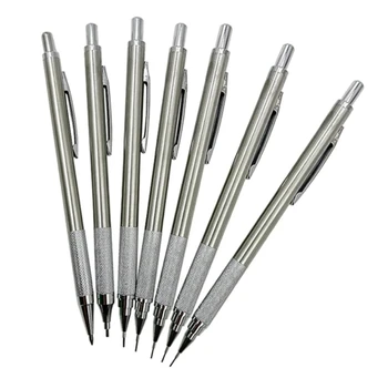 Механический карандаш для рисования металла Автоматический карандаш с грифелями для написания рисунка подписи 0.3/0.5/0.7/0.9/1.3/2.0/3.0 мм