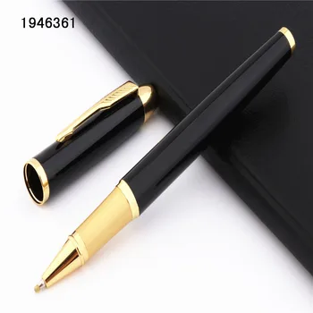 Роскошное качество 8007 Черного цвета, деловая офисная ручка-роллер со средним кончиком, подарок для нового школьного учителя и ученика
